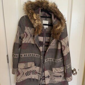 BB Dakota Faux Fur Jacket with Hood